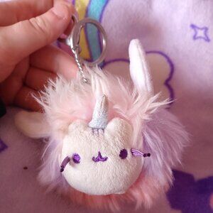 Pusheen Unicorn Plush Keychain
